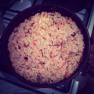 Грибное ризотто с овощами