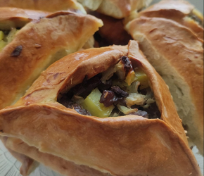 Фотография рецепта Эчпочмаки с говядиной и картофелем