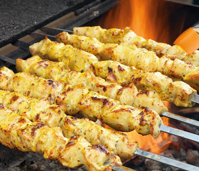 Фотография рецепта Шашлык из курицы на кефире