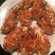Куриная грудка в овсянке