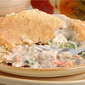 Фотография рецепта Зимний пирог с курицей и овощами автор Ольга Худина