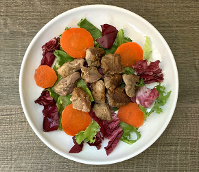Фотография рецепта Индейка с нутовой мукой и овощами