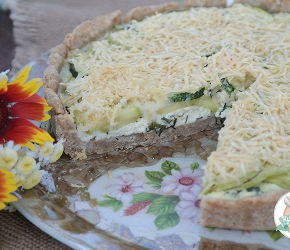 Фотография рецепта Тарт с кабачками и творогом