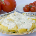 Фотография рецепта Датский картофельный салат с укропом и йогуртовой заправкой автор Ольга Худина