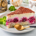 Фотография рецепта Пирог-мусс из маскарпоне с вишней автор Ольга Кульбякина