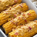 Фотография рецепта Запеченная кукуруза с индийским соусом автор Анастасия Бугрышева