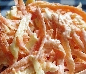 Фотография рецепта Морковный салат с сыром и чесноком