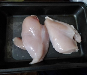 Фотография рецепта Филе куриной грудки в панировке из рисовой муки и чипсов