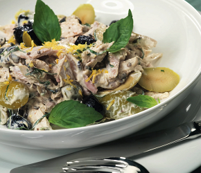 Фотография рецепта Холодная курица с оливками и лимоном