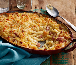 Фотография рецепта Макароны с сыром и беконом