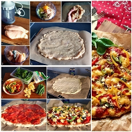 Куриное филе под овощами и сыром «Спортивная пицца»