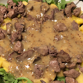 Фотография рецепта Салат с манго и куриной печенью автор Владимир Цыбульский