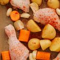 Фотография рецепта Курица, запеченная с картофелем автор Екатерина Лотышева