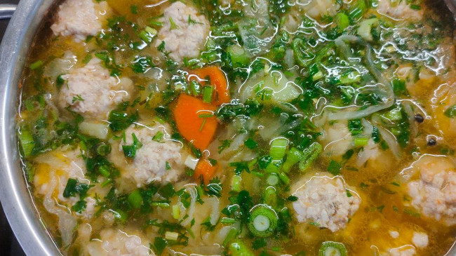 Фото шага рецепта Щи с фрикадельками 175624 шаг 18