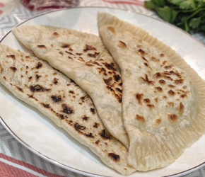 Фотография рецепта Кутабы с курицей и укропом