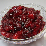 Классический клюквенный соус с соком лимона и апельсина