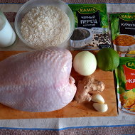 Карри с курицей и рисом