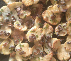Фотография рецепта Картофель, запеченный с шампиньонами