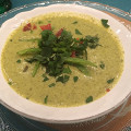 Фотография рецепта Мятный крем-суп из горошка и кукурузы автор Salatshop