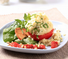 Фотография рецепта Помидоры фаршированные кускусом