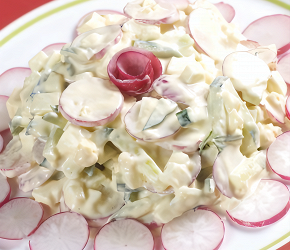 Фотография рецепта Салат с сыром и зеленью