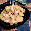 Фотография рецепта Овощное рагу с курицей, картофелеми грибами автор Маргарита
