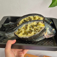 Дорада с картофельным пюре
