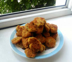 Фотография рецепта Куриные нагетсы с сыром