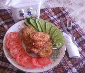 Фотография рецепта Свиные отбивные в кунжуте