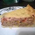 Фотография рецепта Открытый мясной пирог из картофельного теста автор Katerina Lalala