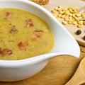 Фотография рецепта Суп гороховый с куриным мясом и копченостями автор Олеся Кудесница леса