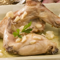 Фотография рецепта Кролик со сметаной и грибами автор Мария Скворцова