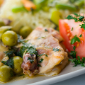 Фотография рецепта Тушеная курица с фенхелем и оливками автор Ольга Худина