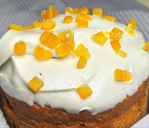 Фотография рецепта Кулич с апельсиновыми цукатами