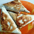 Фотография рецепта Печеный лаваш с сыром, чесноком и зеленью автор Анна Шишулина