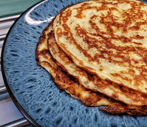 Фотография рецепта Блины по Дюкану из кукурузного крахмала