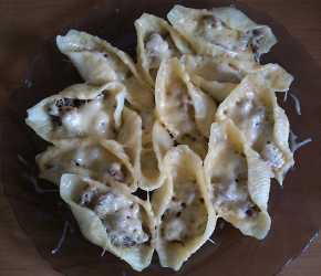 Фотография рецепта Ракушки фаршированные мясом