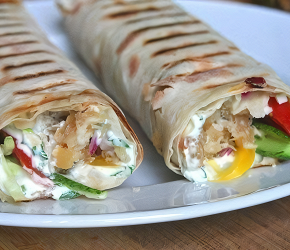 Фотография рецепта Домашняя шаурма с куриной грудкой