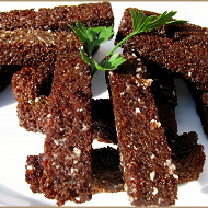 Гренки с чесноком и укропом
