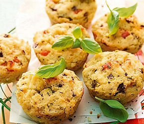 Фотография рецепта Овощные маффины с курицей