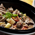 Фотография рецепта Жаркое из куриных сердец с овощами и пивом автор Оля Давыдова
