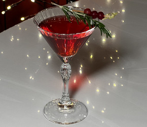 Фотография рецепта Коктейль Winter Cranberry