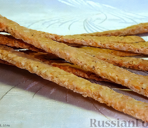 Фотография рецепта Овсяные палочки с сыром