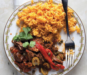 Фотография рецепта Кубинская тушенная говядина Ропа вьеха (Ropa Vieja)
