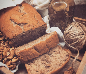 Фотография рецепта Банановый кекс с грецким орехом