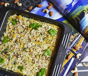Фотография рецепта Капустная запеканка с курицей в духовке