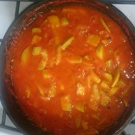 Кабачковая икра со сладким перцем