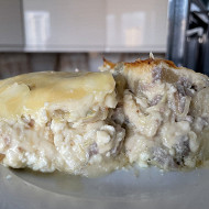 Запеканка с курицей и кабачками