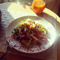 Фотография рецепта Легкий салат из овощей и куриной грудки с йогуртовой заправкой автор Yuliya  Evtushenko