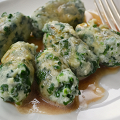 Фотография рецепта Творожные лепешки со шпинатом (Gnudi) автор Алена